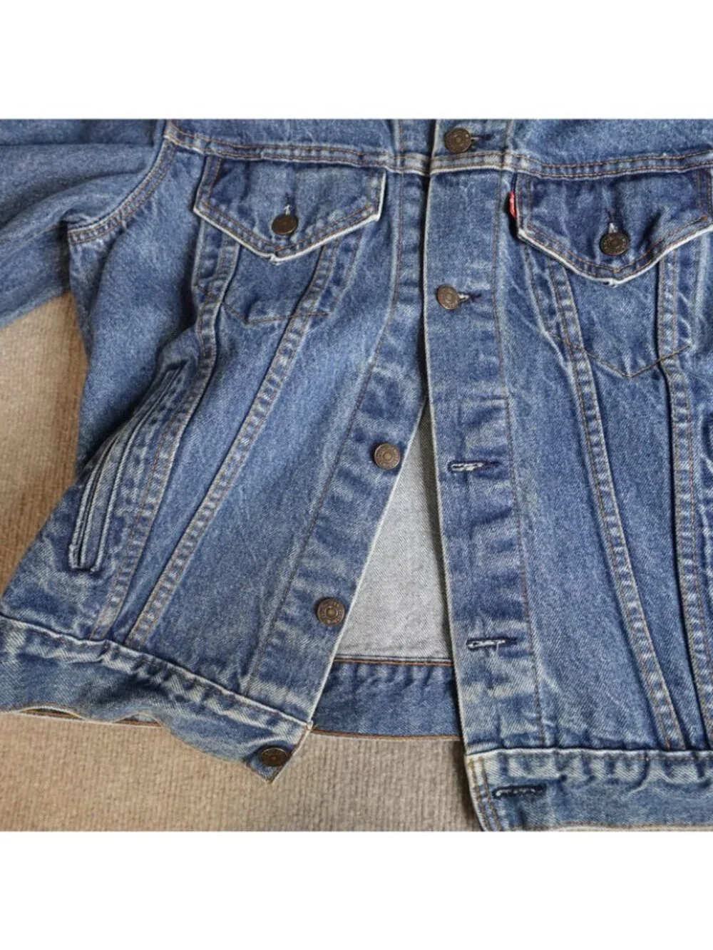 Levi's Jacket Large Blue Denim Trucker Type 3 71506 Vintage